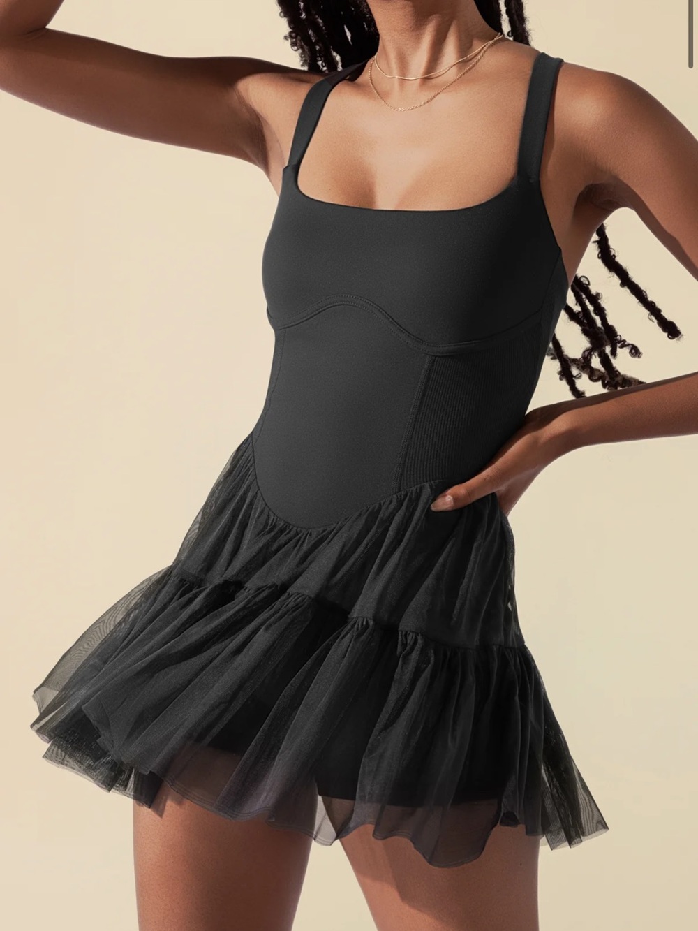 POPFLEX Black Corset Pirouette Dress - Picture 4 of 7